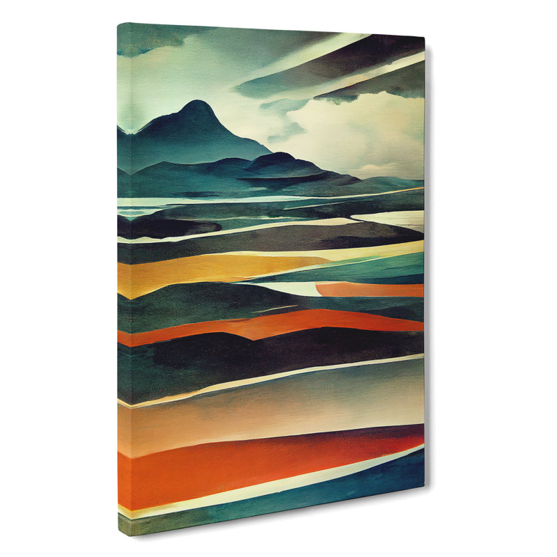 Abstract Mountain Landscape - Wrapped Canvas, 76cm H x 50cm W