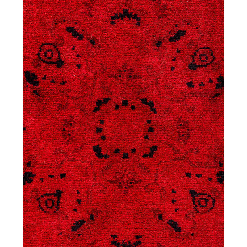 Overdyed One-of-a-Kind 3' 2" X 5' 3" Hand Knotted Area Rug