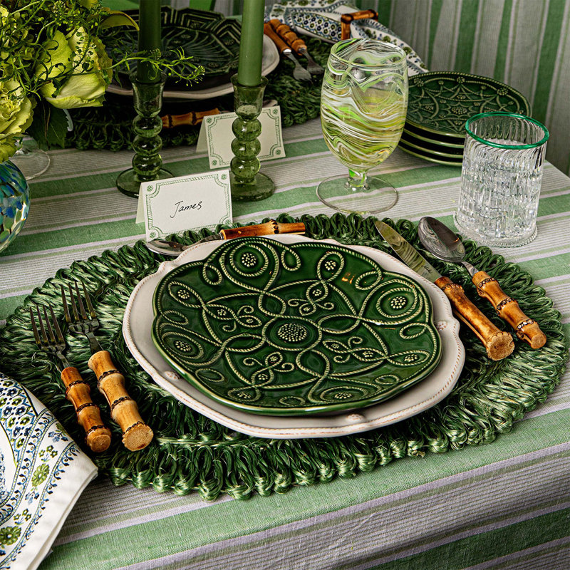 Straw Loop Oval Placemat, Seagrass