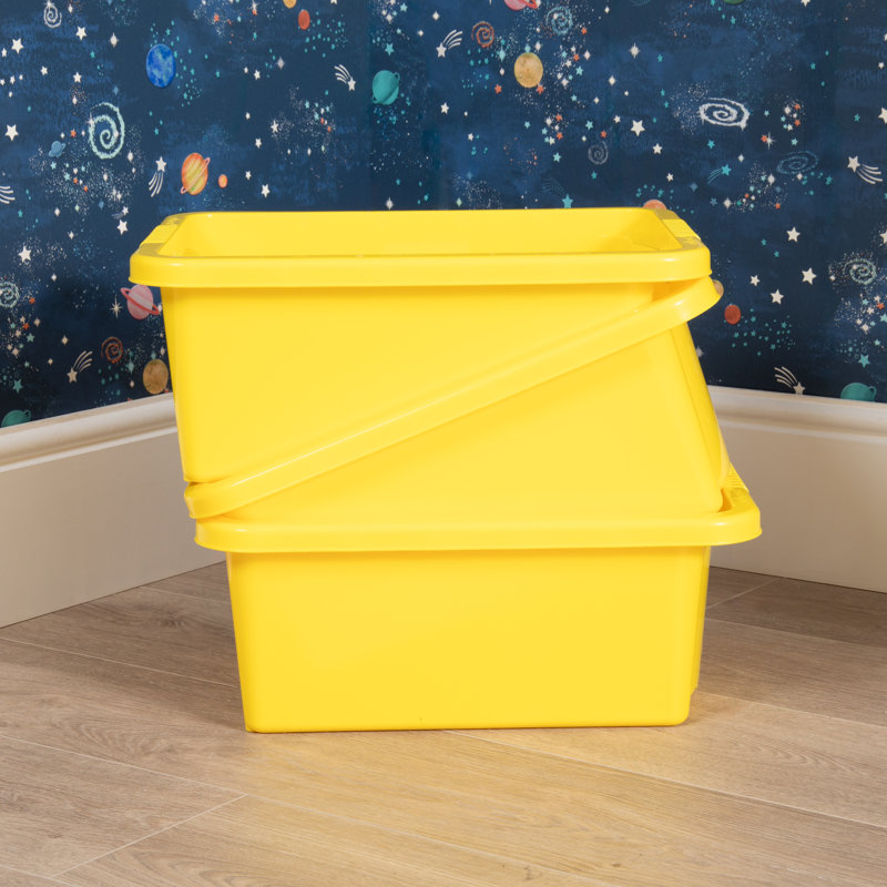 Stack & Store Box, Yellow, 16 qt