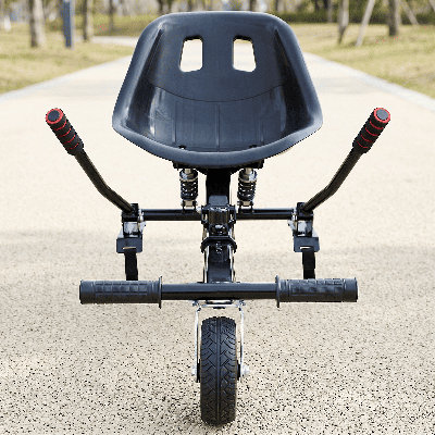 Heavy Duty Hoverboard Go-Kart Seat Attachment With Dual Shock Absorbers – Adjustable Frame For Outdoor Fun