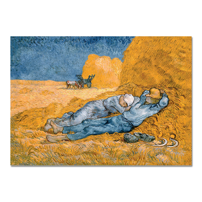 Noon by Vincent Van Gogh - No Frame Painting on Plastic / Acrylic, 65cm H x 95cm W