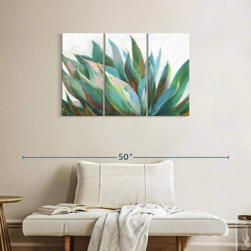 Harnek Vibrant Agave, 24" H x 38" W