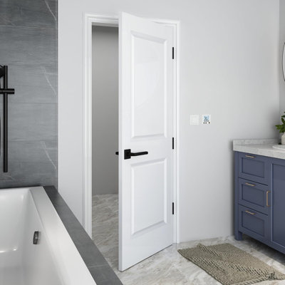 Porte intérieure en composite 28 po x 80 po à 2 panneaux carrés