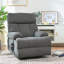 Fauteuil inclinable électrique surdimensionné pour personnes âgées, fauteuil inclinable électrique en tissu avec repose-pieds allongé, télécommande et siège spacieux-917286499