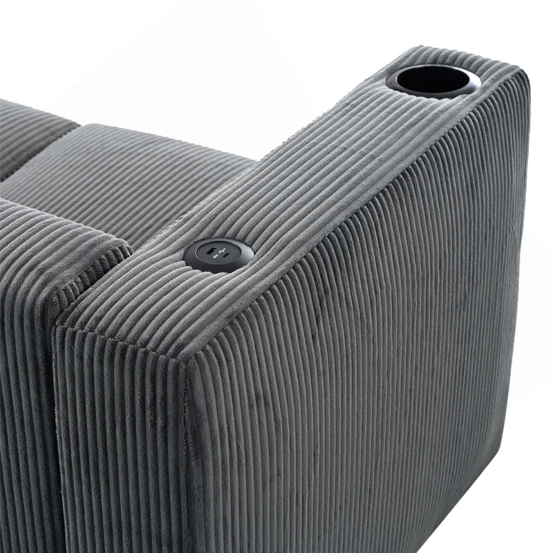 BEIGE  3 SEATER SOFA,GRAY COLOR, Gray