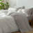 MooMee Flat Sheet 100% Washed Cotton Linen Like Textured Breathable Lightweight-107894585-107894589