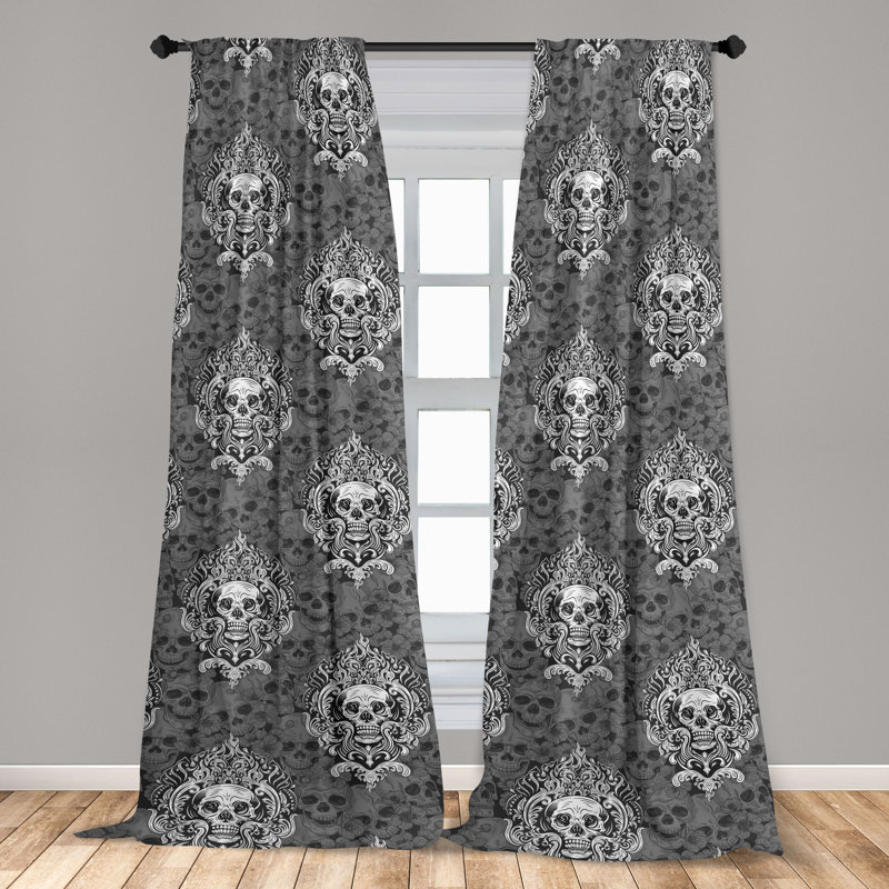 Uintonia Semi Sheer Curtain Pair, 28" W x 63" L