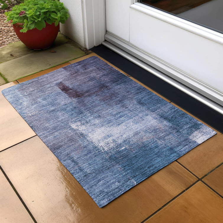 Malm Washable Abstract Indoor / Outdoor Rug