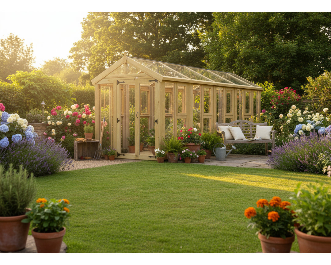 6x18 Glass Green House