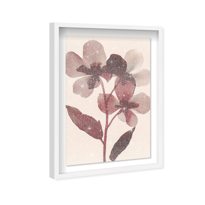 Crimson Coastline II Shadowbox Abstract Print by Oliver Gal, Black Frame, 10 x 15, 25.5"H x 17.5"W, White Frame