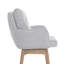 Swivel Upholstered Counter Stool with Solid Wood Frame-1332150151