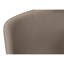 Chaise de bureau taupe avec base mince en métal noir