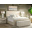 Modern Strata 55" Wide Upholstered Levi Oyster Fabric Bench
