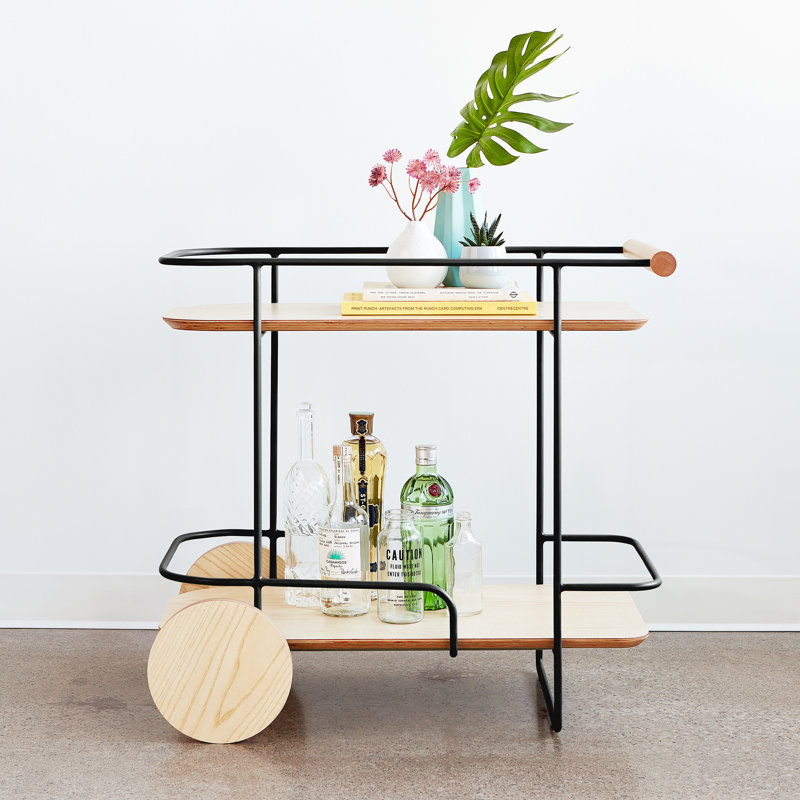 Arcade Bar Cart, Black