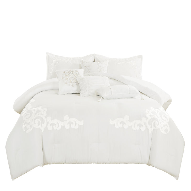 Polyester Channel Comforter, King Comforter + 6 Additional Pieces
