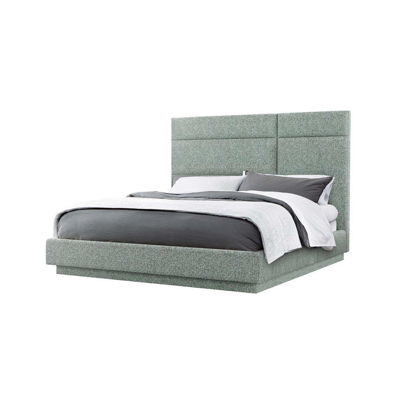 Quadrant Upholstered Bed, Pool, King