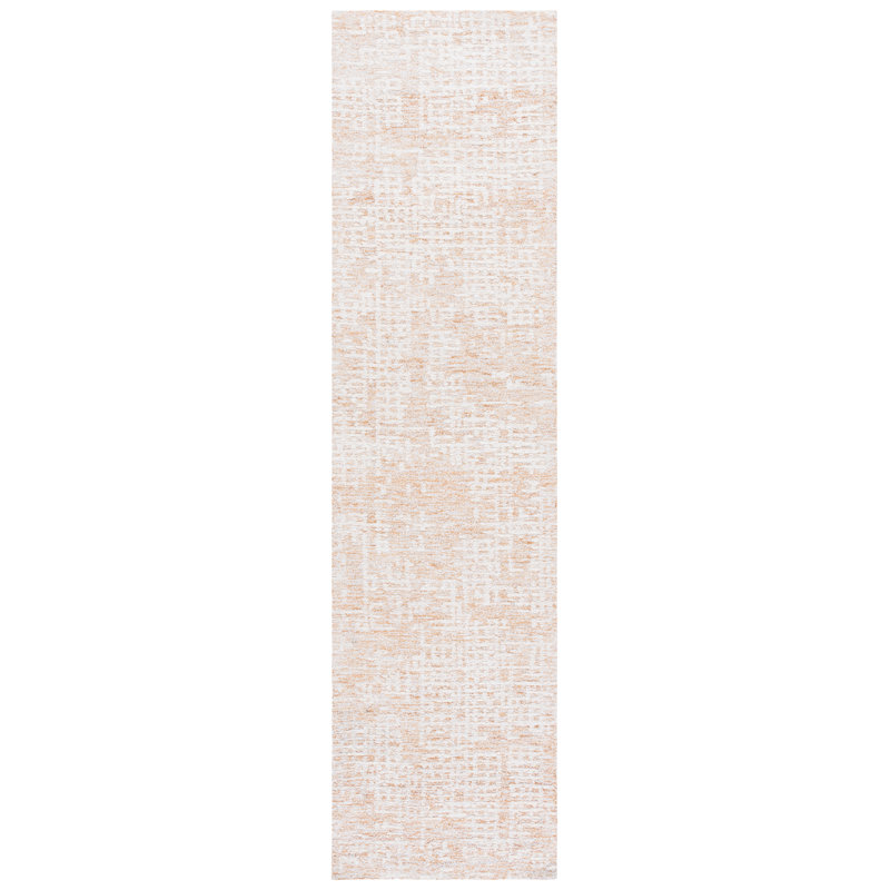 Ebony Hand Tufted Wool;Cotton No Pattern Rug, Runner 2'3" x 9'