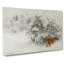 Fox In The Snow Vol.4 by Bruno Liljefors - Wrapped Canvas Painting-61854956