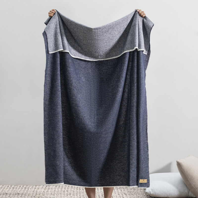 Aspen Throw, Navy Blue