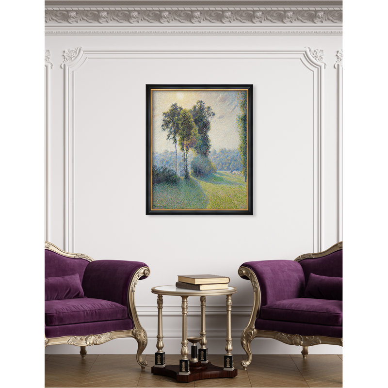 «Landscape at Saint-Charles» par Camille Pissarro, Worldly Famous Classic, estampe numérique, H 24 po x l 20 po x P 0,75 po
