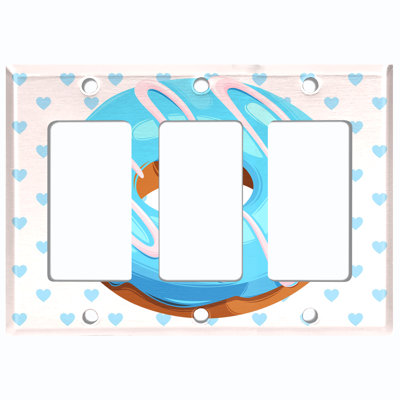 Food & Beverage 3 - Gang Combination Plate Standard Combination Wall Plate