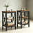 Kempst X-Shaped Nightstand Set Open Shelf 3 Tier Storage Nightstand For Bedroom Living Room-398765600-328189167
