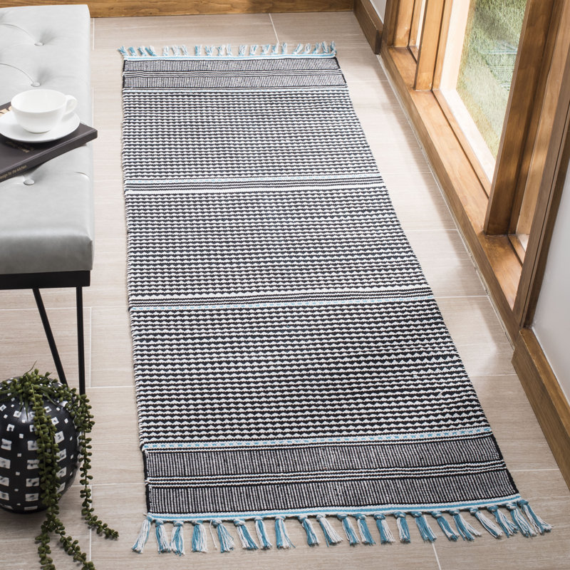 Granada Hand Woven Performance Striped Rug, Runner 2'3" x 7'