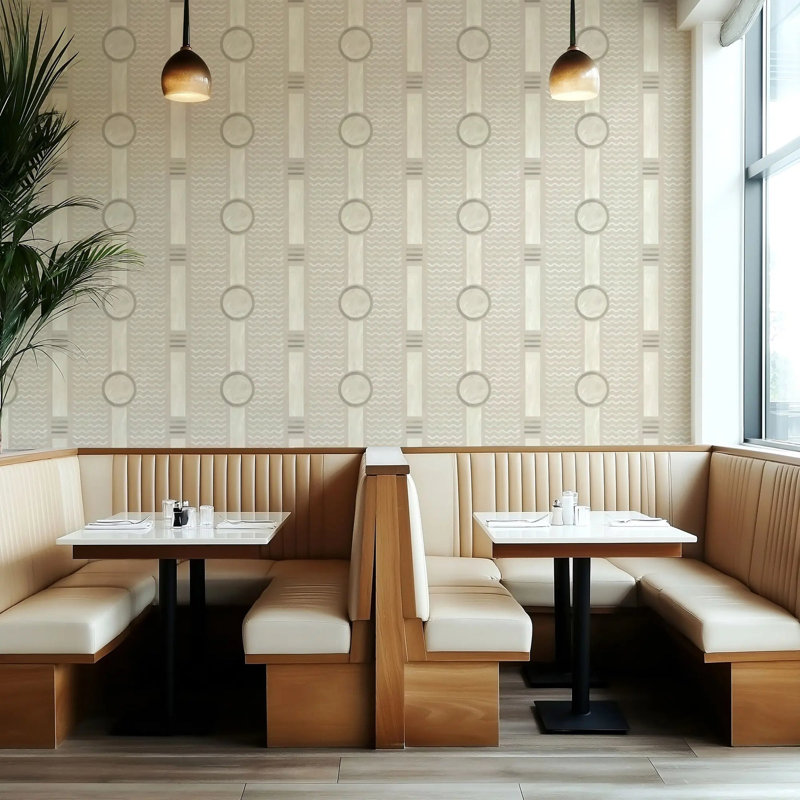 South Beach Facade - Wallpaper, Ivory, Premium Paper