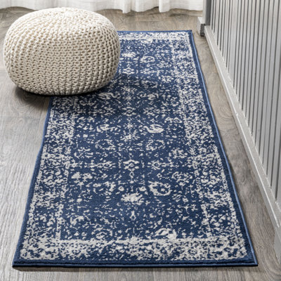 Tapis bleu marine Soleiman
