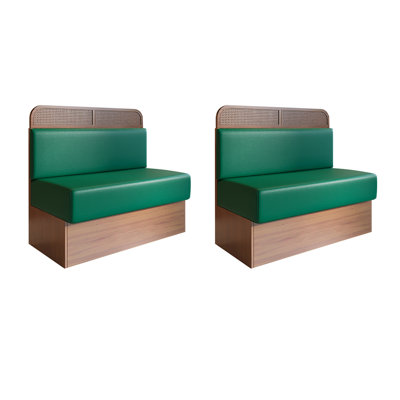 Banc rembourré en similicuir haut de gamme