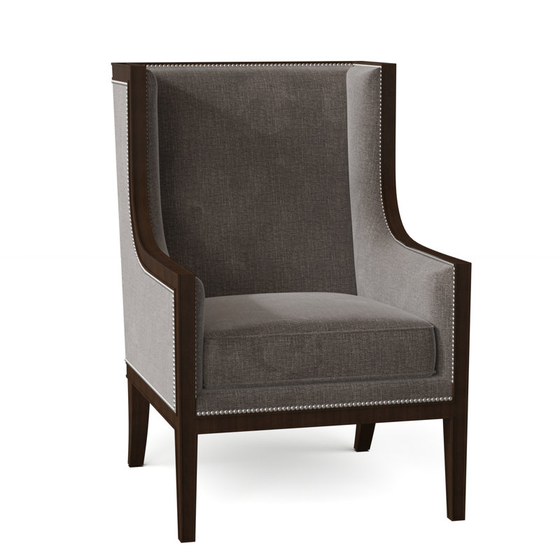 Fauteuil à oreilles Jameson, Gris anthracite Frontier, Café