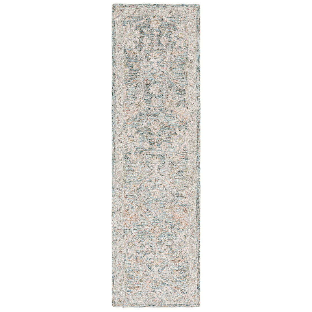 Zenaida Hand Tufted Wool/Cotton Oriental Rug in Teal/Green Ophelia & Co. Rug 