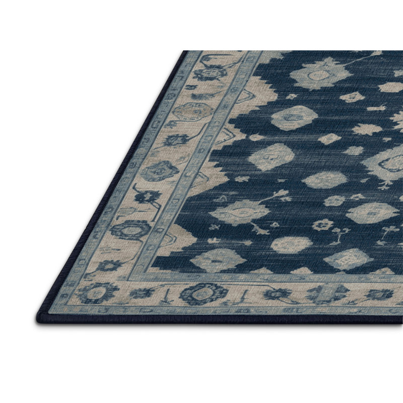 Tapis gris lavable à la machine, Rectangulaire 2 pi x 3 pi