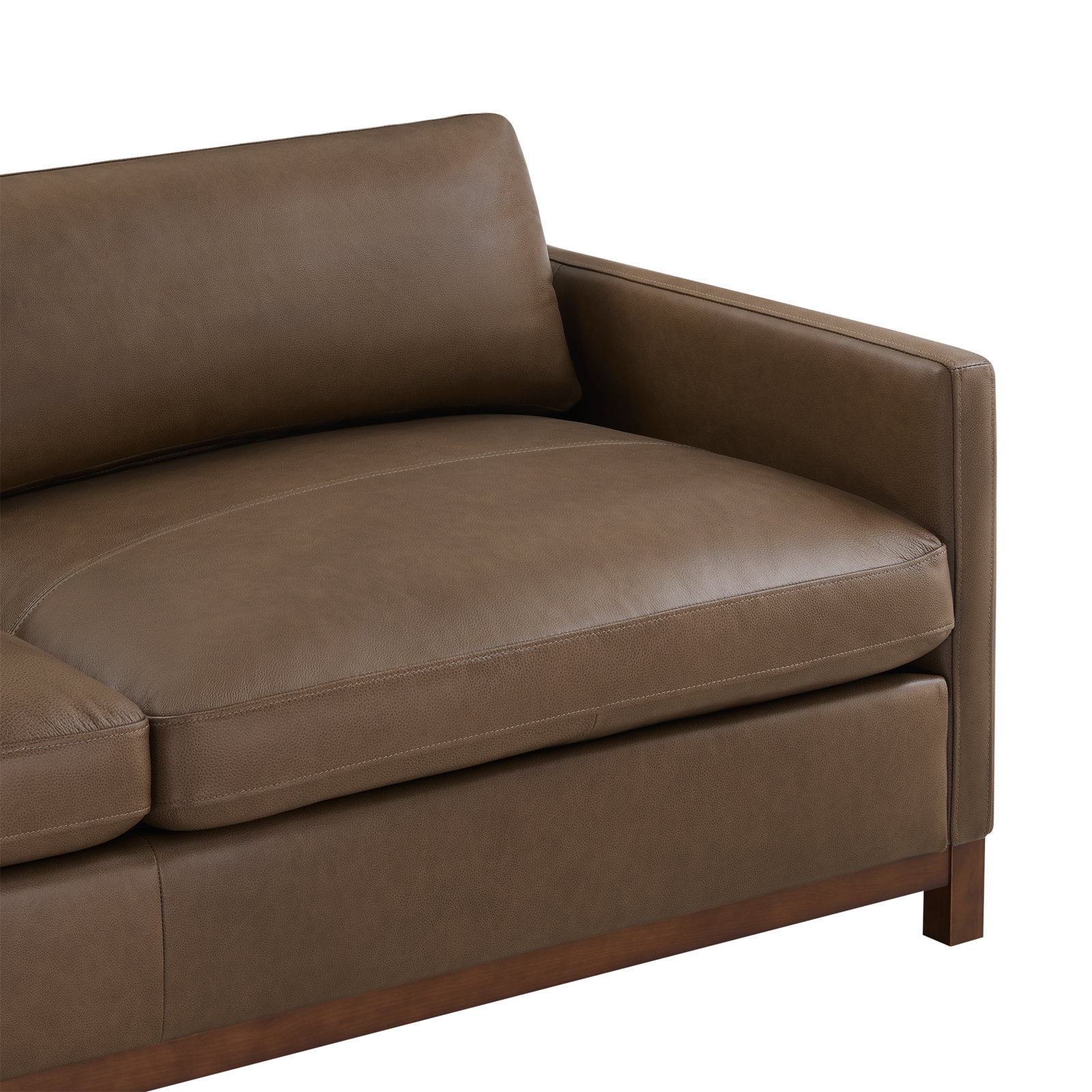 Liz 84" Genuine Leather Sofa, York Chesnut