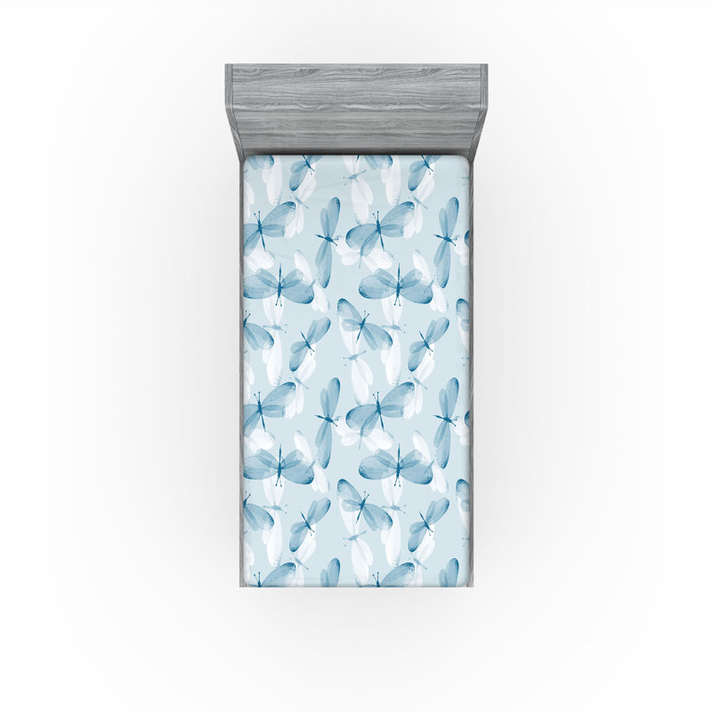 Drap-housse simple Ambesonne Wings of Spring, Drap-housse de taille simple