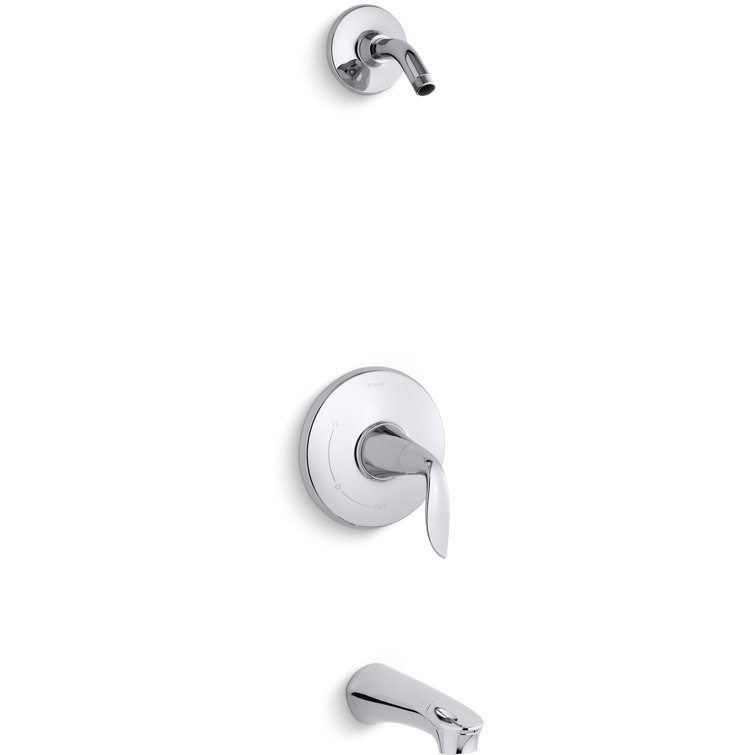 Refinia Rite-Temp Bath And Shower Valve Trim With Lever Handle And Spout, Less Showerhead