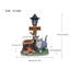 Jardinière solaire à DEL, statue de chat rustique en résine pour patio