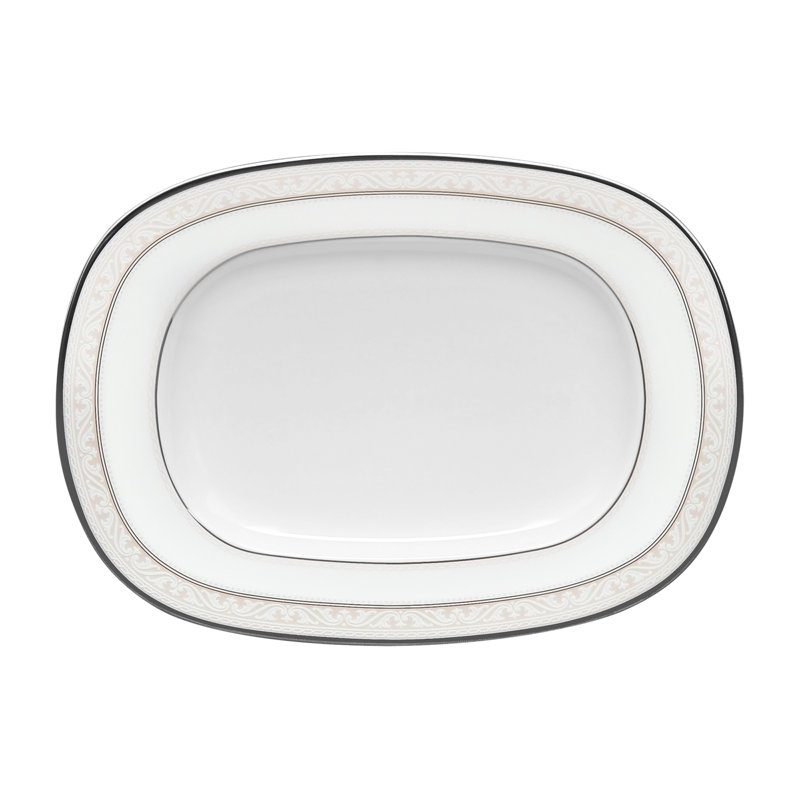 Noritake Montvale Platinum Butter Dish, 8.25"
