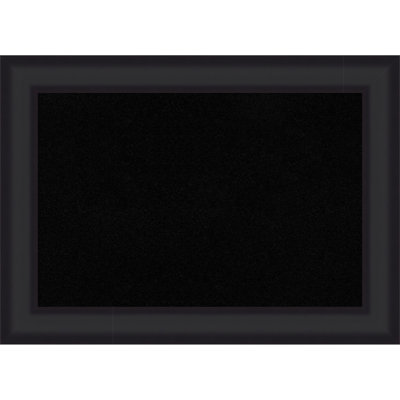Oliver Black Wood Framed Corkboard, Black Cork Bulletin Board, Organization Board, Pin Board