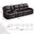 Vardie Faux Leather Power Reclining Sectional-100537849