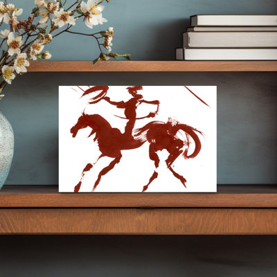 Cheval au galop, cheval contemporain abstrait, reproduction d'art mural