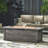 56'' Rectangular Outdoor MGO 50,000 BTU Propane Fire Pit, Wood Pattern (Tank Cover Not Included)-781296357