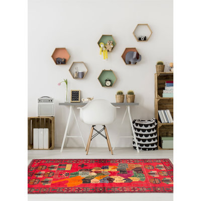 Zimmer Red Rug 3'6" x 6'5"