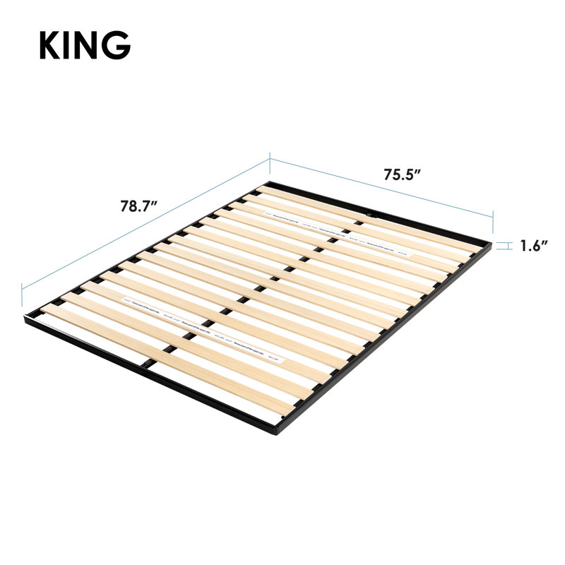 1.6'' Wood Bunkie Board / Slats, King