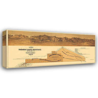 Red Barrel Studio® Britton Gallery Wrapped Canvas Art Titled: Panamint Range Mountains California, Britton