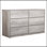 Commode 6 tiroirs avec grands tiroirs en tissu