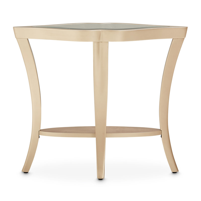 Malibu Crest Glass End Table