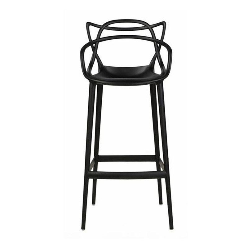 25" Indoor/Outdoor Counter Stool, Black