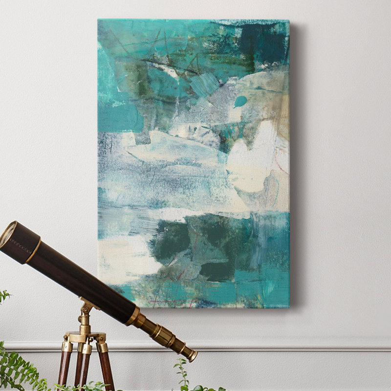 -Terrene Abstract I, toile tendue avec châssis de qualité supérieure - prête à être accrochée, H 27 po x l 18 po x P 1 po